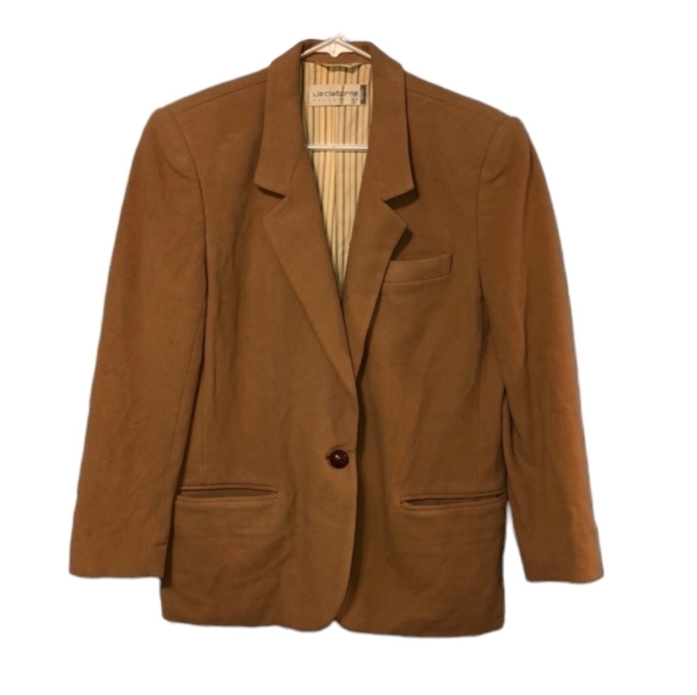 Women’s Vintage Liz Claiborne Wool cashmere blend Jacket size 6 petite